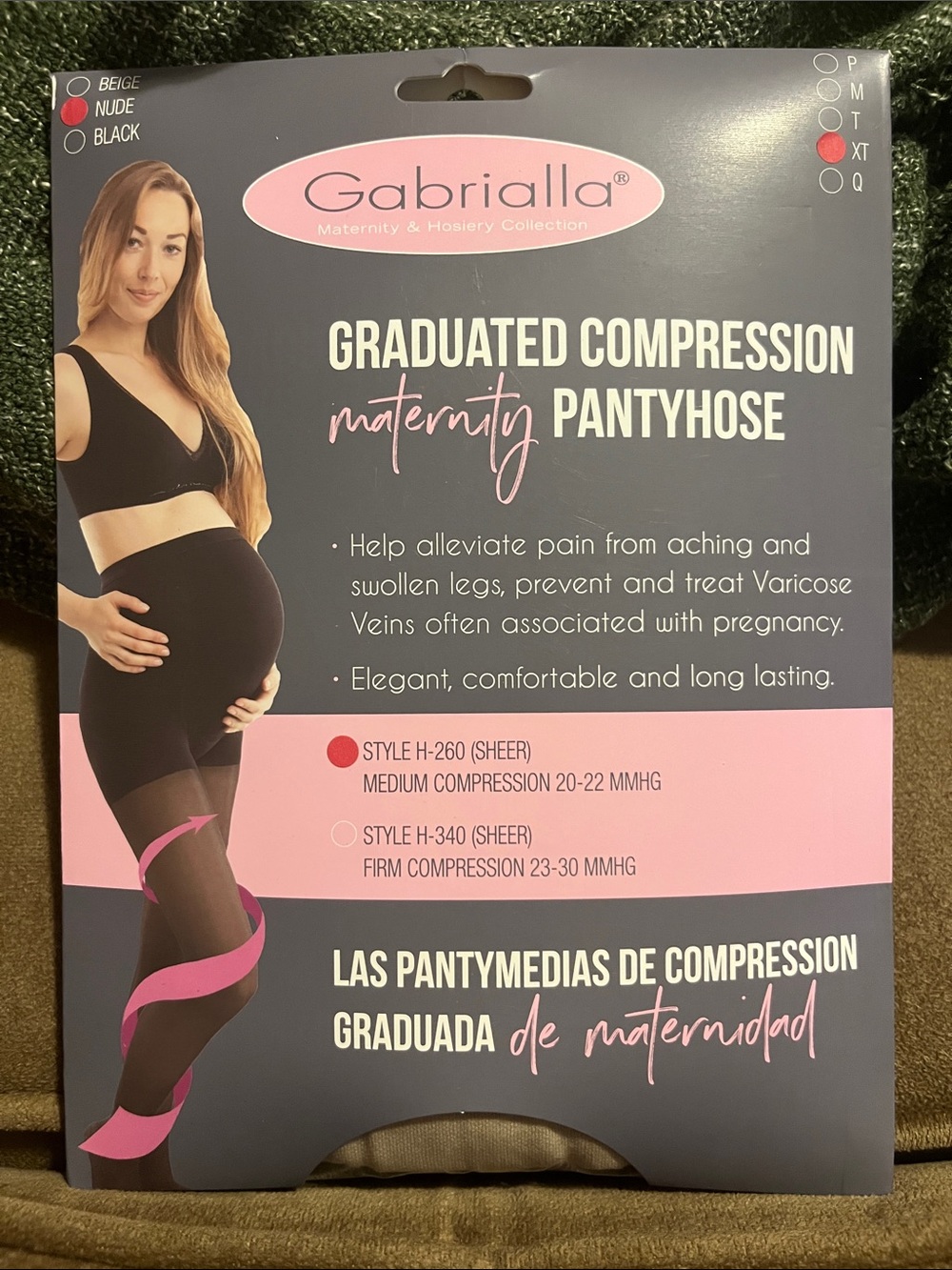 Gabrialla Graduated Compression Maternity Pantyhose